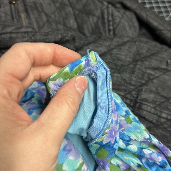 Y2K Notations Floral Vibrant Midi Skirt With Elastic Waist Asymmetrical Flowy - Picture 13 of 15